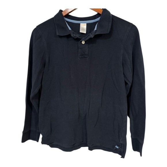 Gymboree Blue Polo Shirt with Classic Collar and Relaxed Fit - Picture 4 of 4